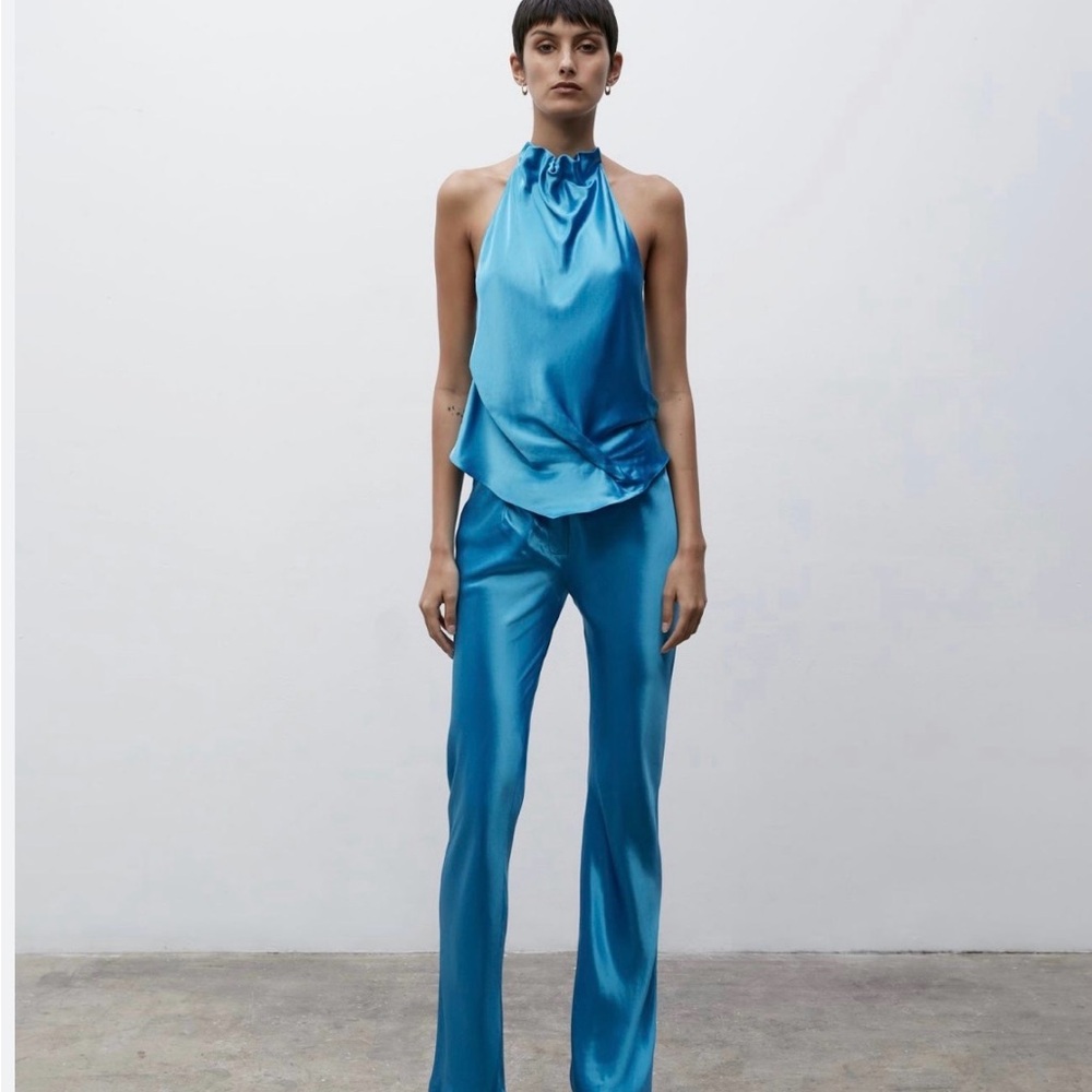 Paris Georgia Vibrant Blue Straight Leg